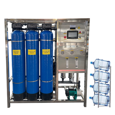 فروش داغ 500LPH سیستم RO سیستم تصفیه آب با پمپ فلتر آب اسموز معکوس